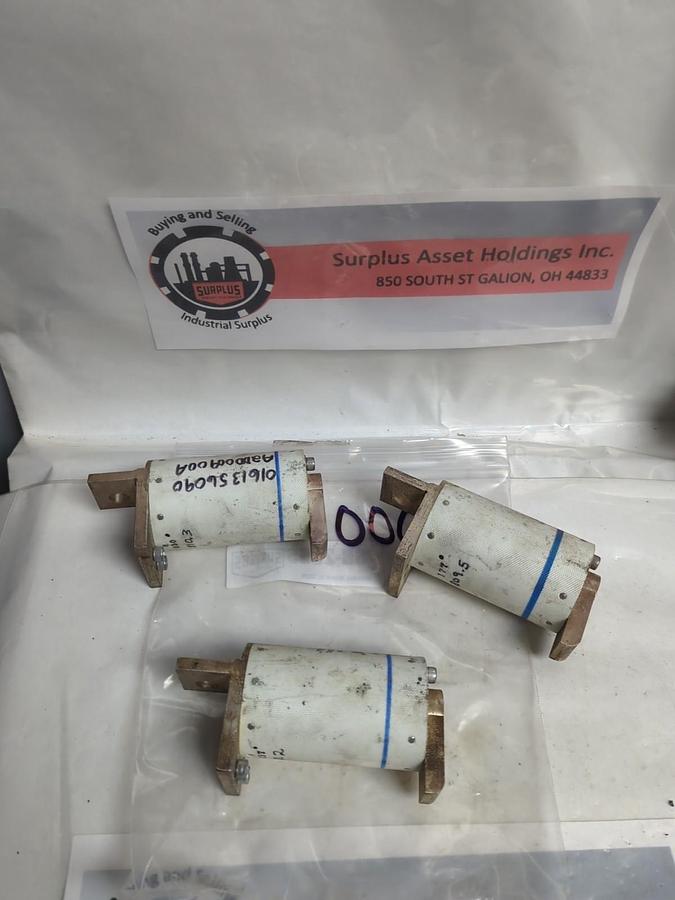 Used FERRAZ,A075ARF670C1G,PROTISTOR FUSE 670 AMP LOT OF 3 PRE-OWNED