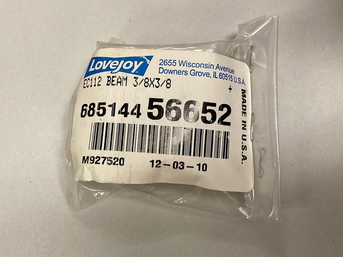 Used Lovejoy,EC112 685144 56652,Motion Control Coupling 3/8 INCH X 3/8 INCH