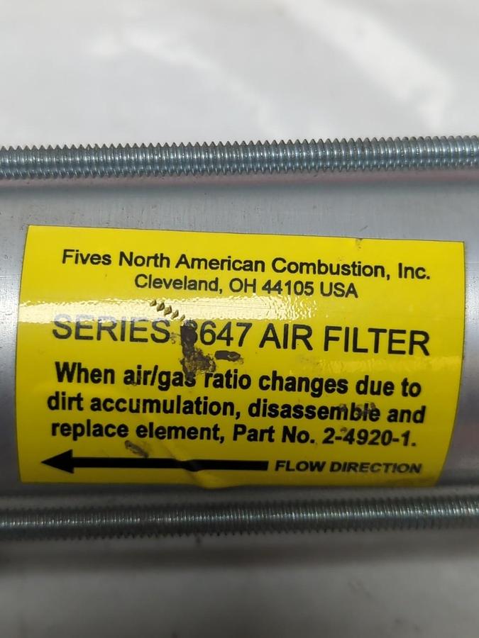 Used FIVES NORTH AMERICAN,2-490-1,SERIES 8647 AIR FILTER PRE-OWNED