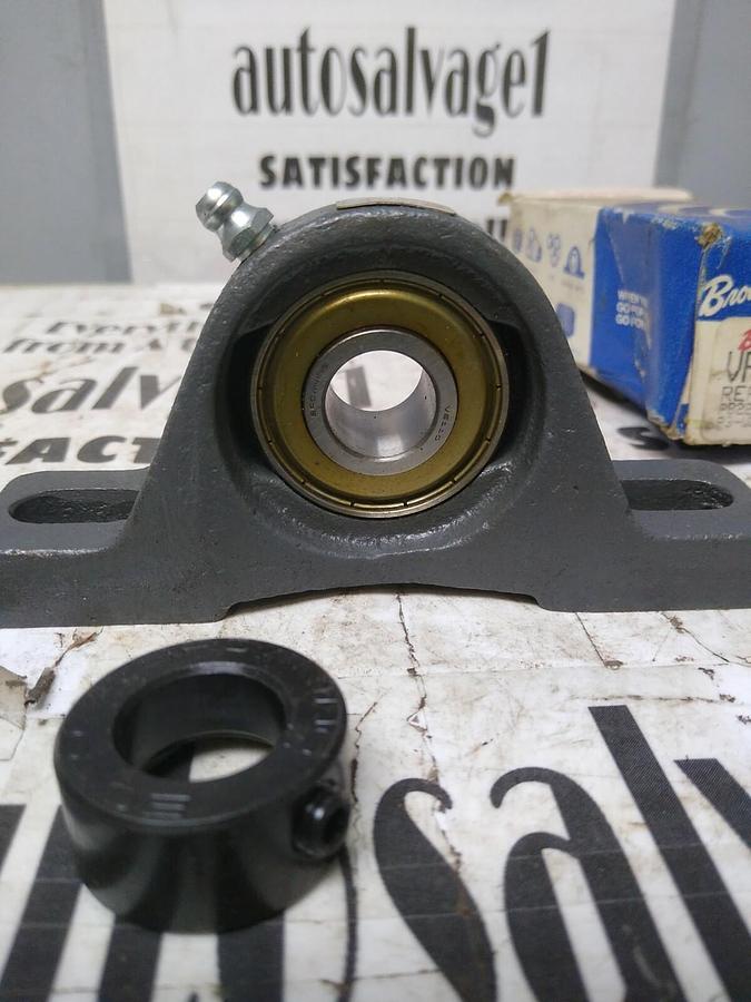 BROWNING,VPE-110,PILLOW BLOCK BALL BEARING UNIT 2-BOLT BASE  5/8" BORE NOS