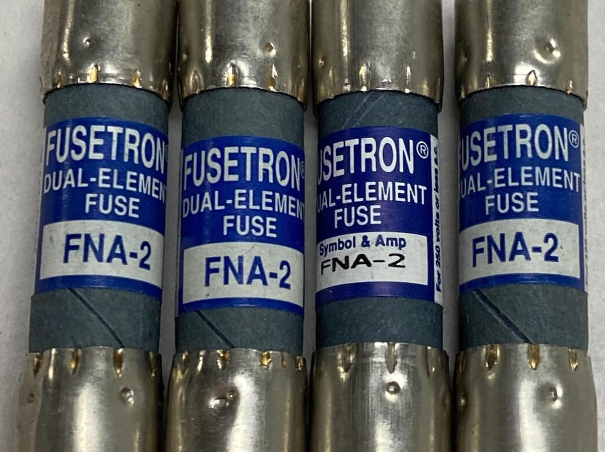Cooper Bussmann,FNA-2,Fusetron Fuse Lot Of 4
