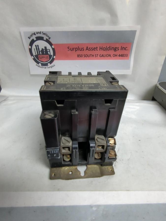 Used SQUARE D,8536-SCG2,CONTACTOR SERIES A SIZE 1P PRE-OWNED