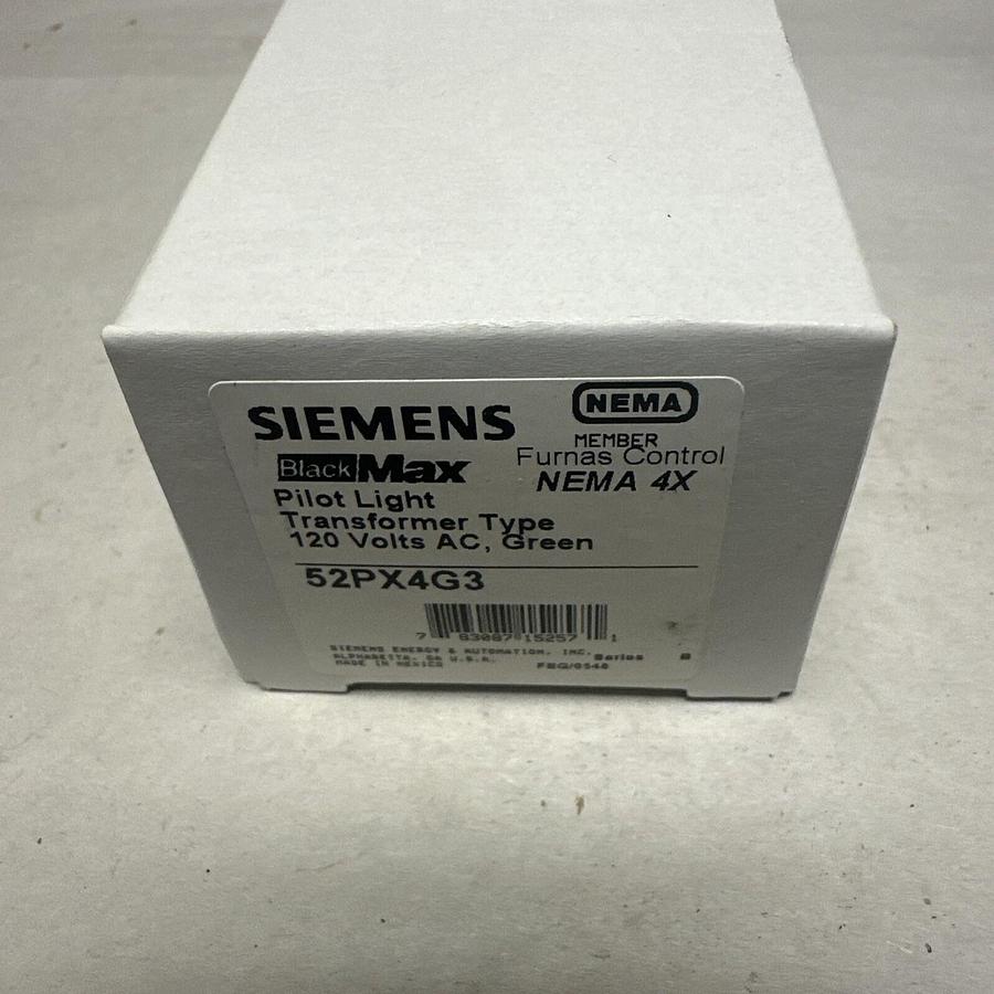 Used Siemens,52PX4G3,Green Pilot Light Transformer Type NEW