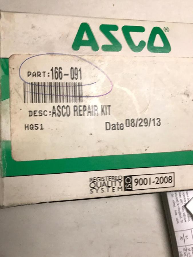 Used Asco Red Hat,166091,Rebulid Kit T644703 for Solenoid Valve
