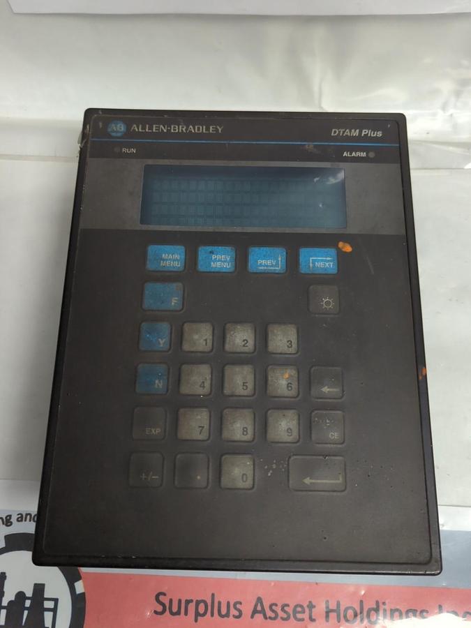 Used ALLEN BRADLEY,2707-V40P2,DTAM PLUS INTERFACE SERIES C REV B USED