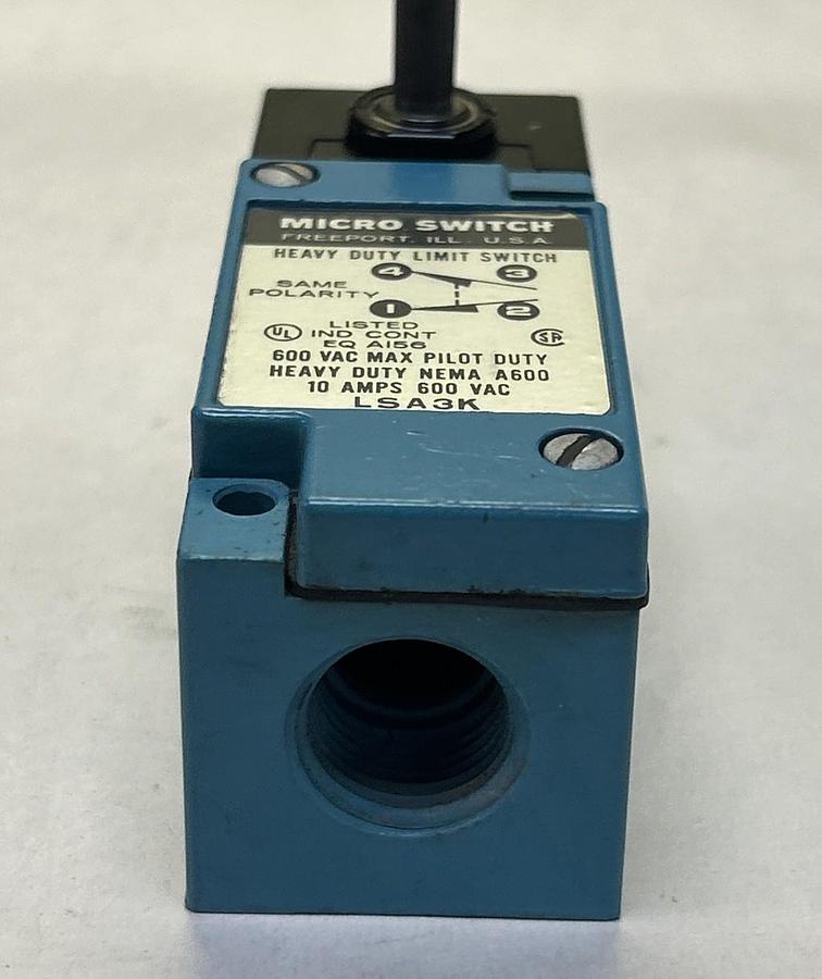Used HONEYWELL,LSA3K,MICRO SWITCH LIMIT SWITCH