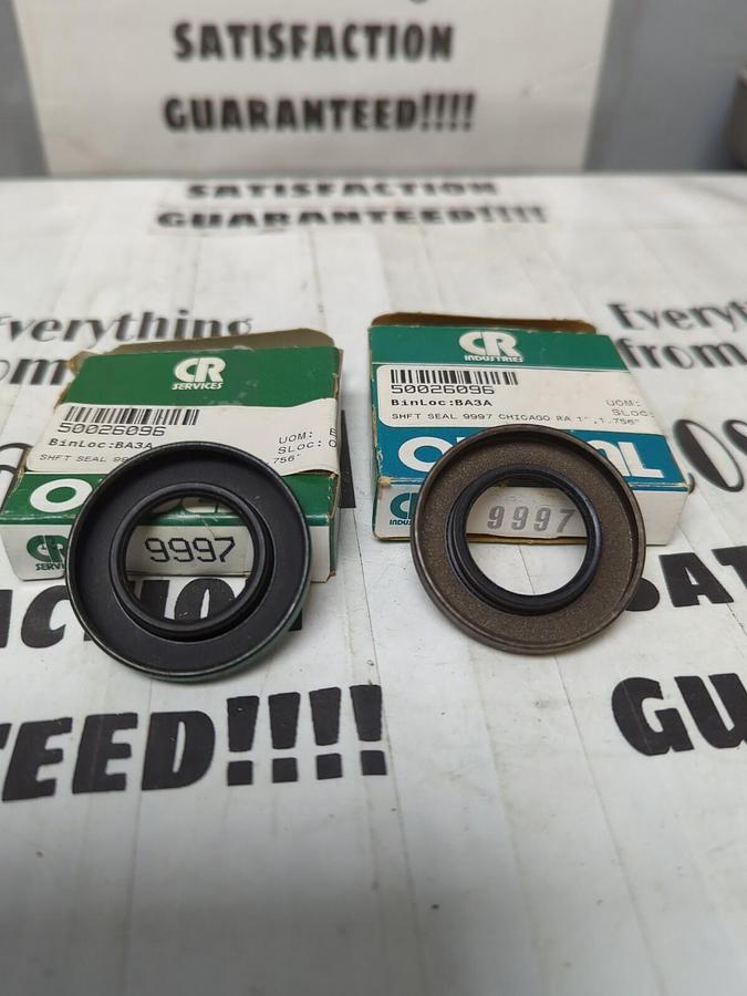 CHICAGO RAWHIDE,9997,OIL SEALS LOT OF 2 NOS