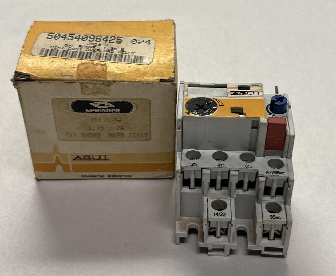Used AGUT,MT03H,THERMAL OVERLOAD RELAY NOS