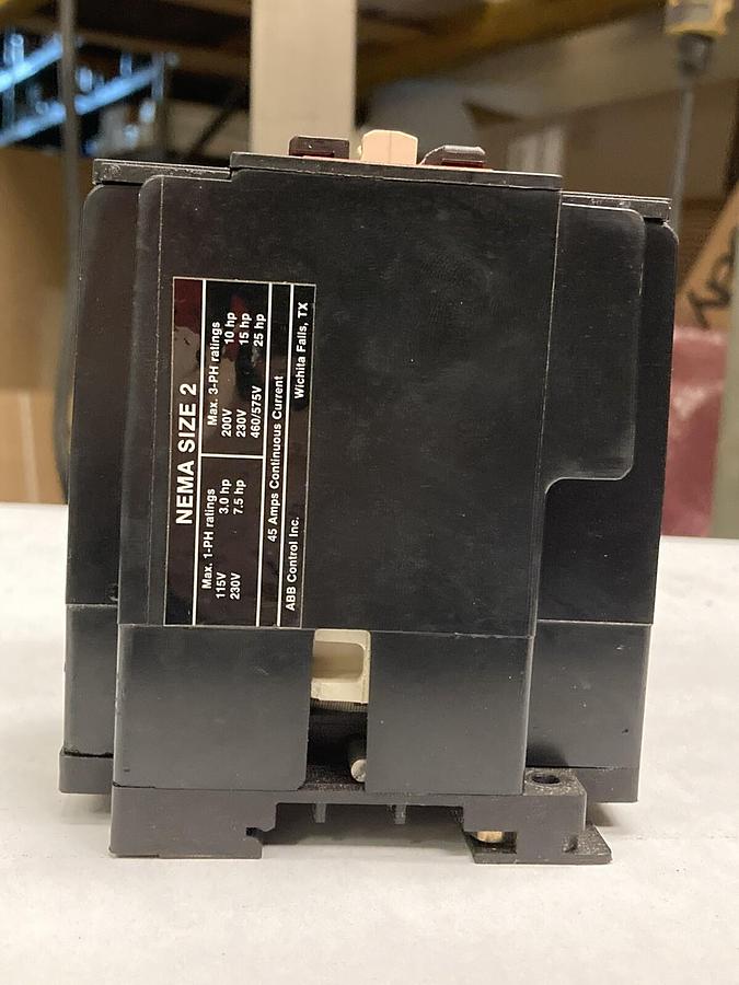Used Asea,EH 40C-22,3-Pole Contactor Coil Nema Size 2