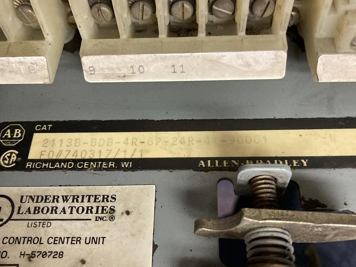 Used Allen-Bradley,2113B,12 INCHES Size 1 Starter Bucket