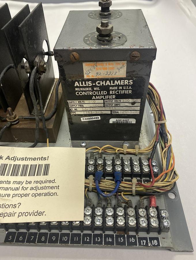 Used Allis-Chalmers,14-238-691-011,Controlled Rectifier Amplifier Refurbished