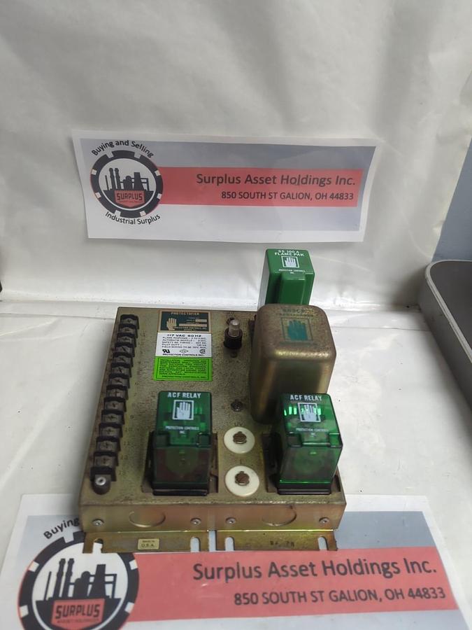 Used PROTECTOFIER,M2101,PROTECTIFIER SAFETY RELAY 117VAC 60HZ PRE-OWNED