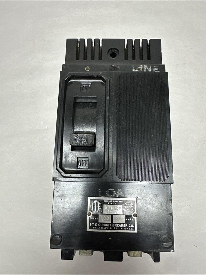 Used ITE,ET50,50 Amp 2 Pole Molded Circuit Breaker