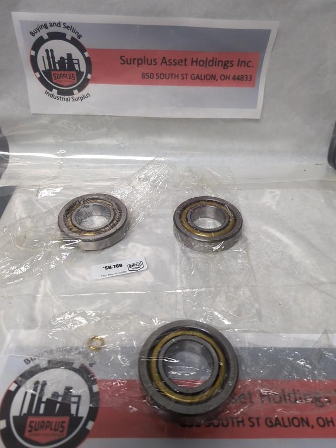 Used SKF,7207 BG,ANGULAR CONTACT BEARING LOT OF 3 PRE-OWNED