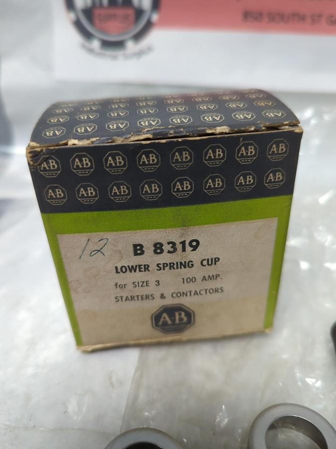 ALLEN BRADLEY,B 8319,LOWER SPRING CUP FOR SIZE 3 100 AMP STARTER/CONTACTOR 12PCS