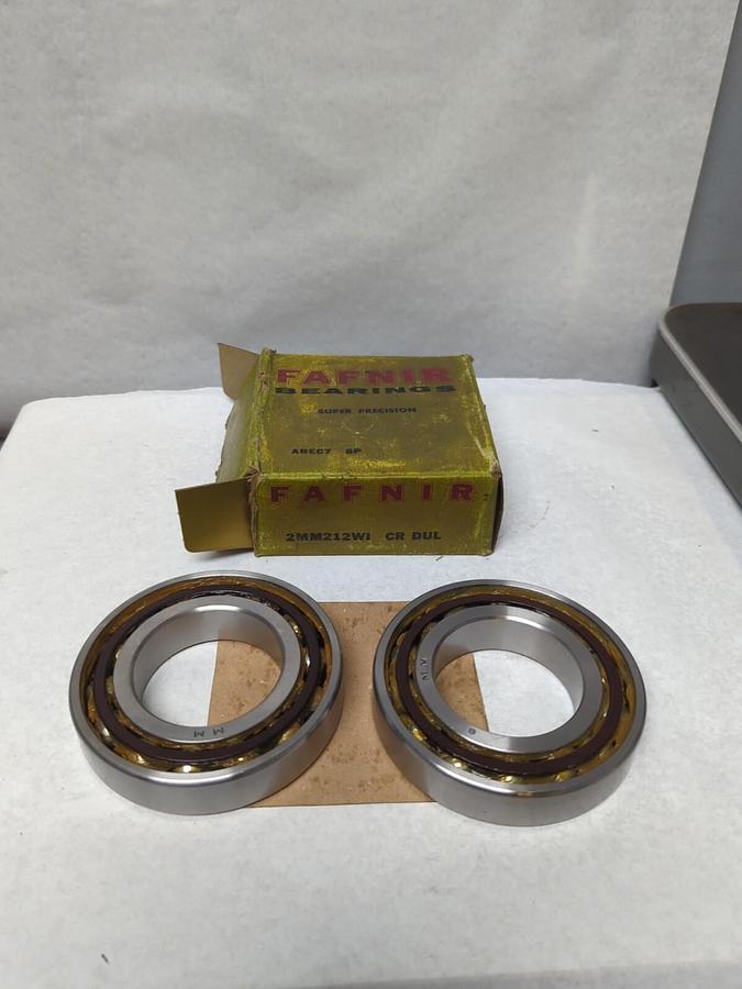FAFNIR,2MM212WI CR DUL,ANGULAR BEARING 2 PCS NOS