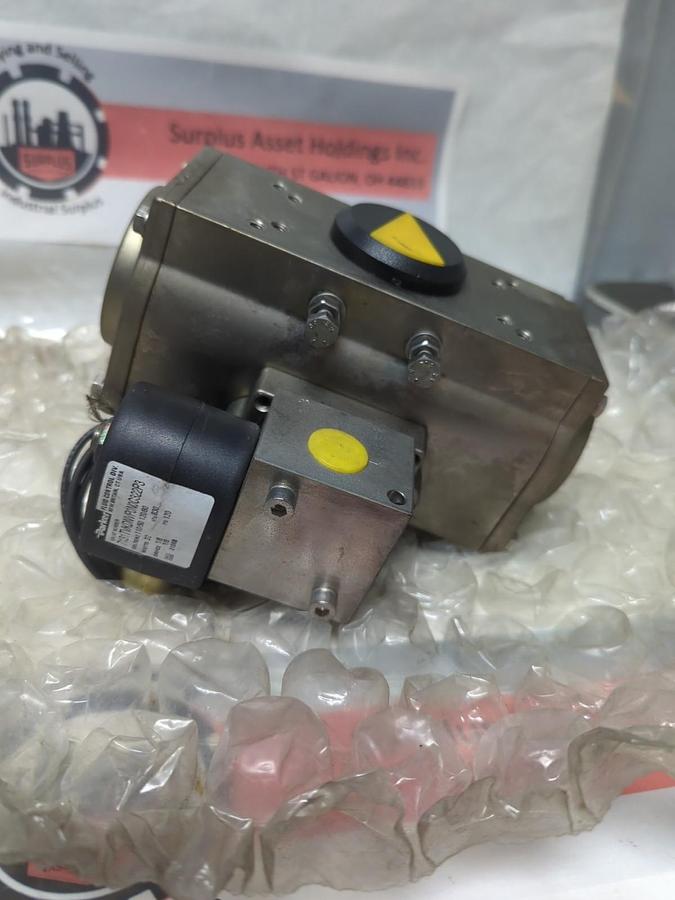 Used MORIN/MCF,MRS-004U-T-S080,PNEUMATIC RACK & PINION ACTUATOR 120PSI PRE-OWNED