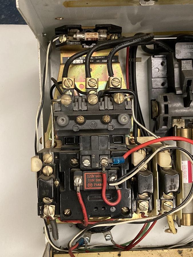 Used Allen-Bradley,Size 1,12 INCH MCC Starter Bucket 10 HP 480V 3 Phase