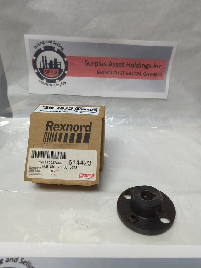REXNORD THOMAS,614423,HUB DBZ 75 SB .625 NOS