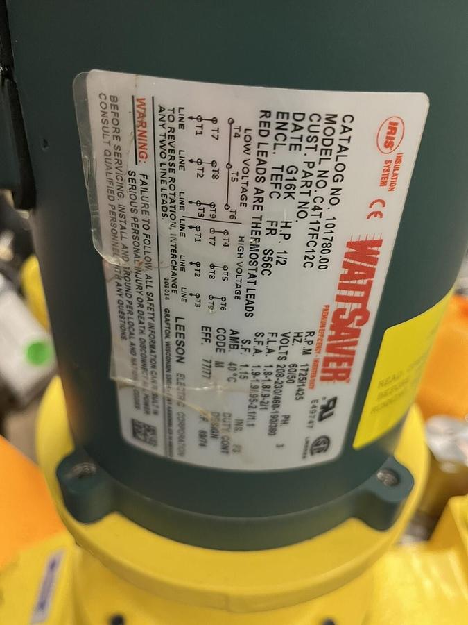 Used MILTON ROY,MRB11R25S5APPNNNNY,METERING PUMP 42(100PSI)/36(400PSI) GPH