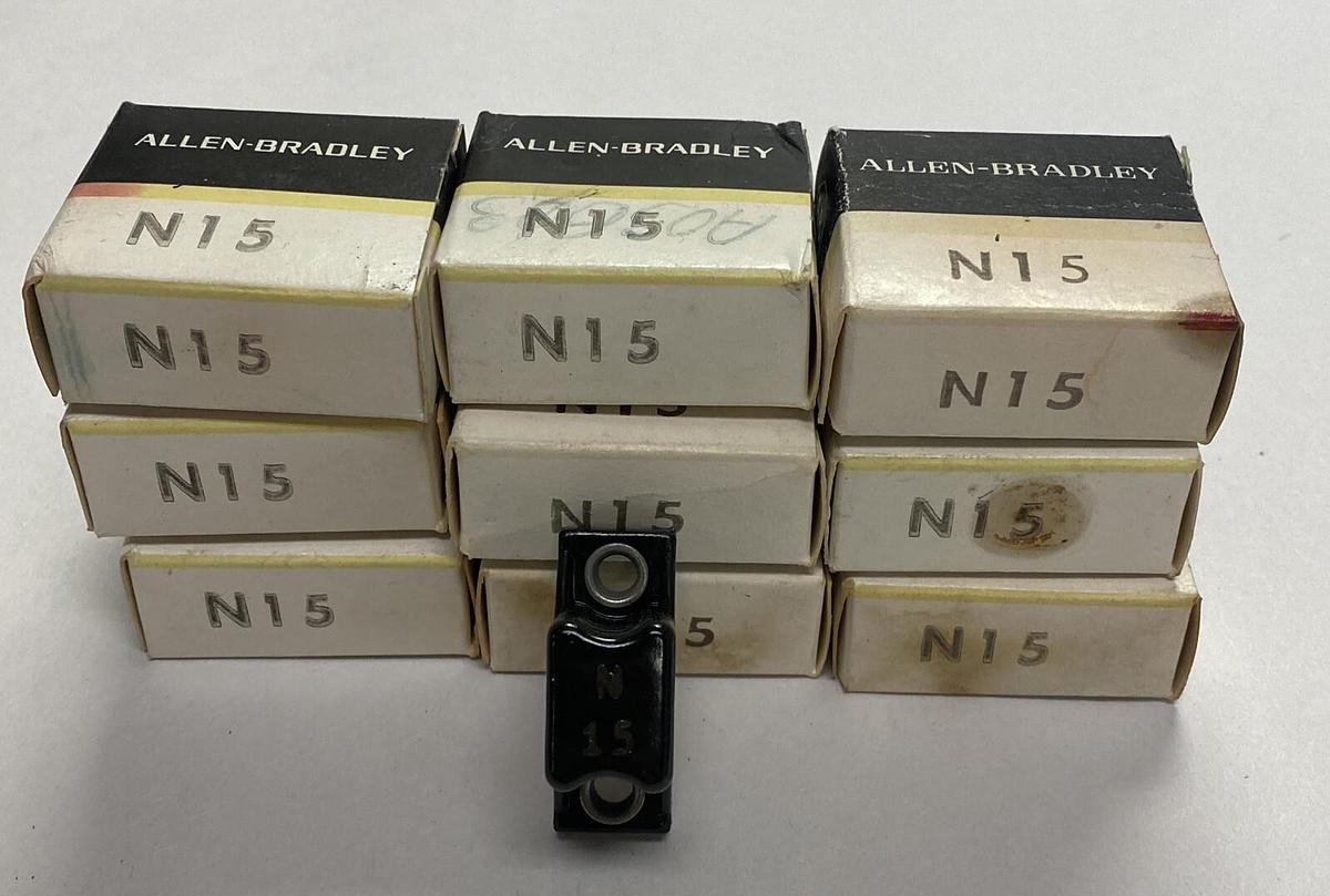 ALLEN BRADLEY,N15,OVERLOAD RELAY HEATER ELEMENT LOT OF 9 NOS