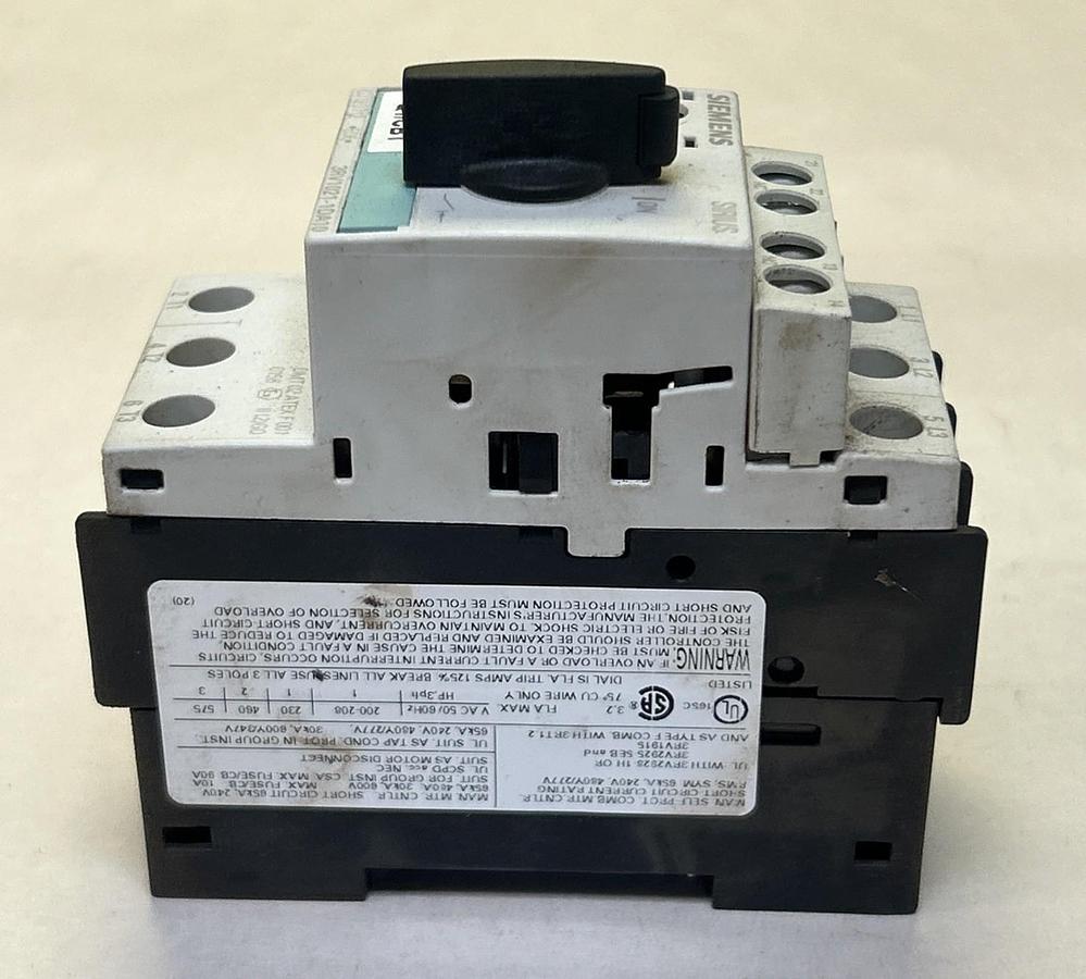 Used SIEMENS,3RV1021-1DA10,MOTOR STARTER