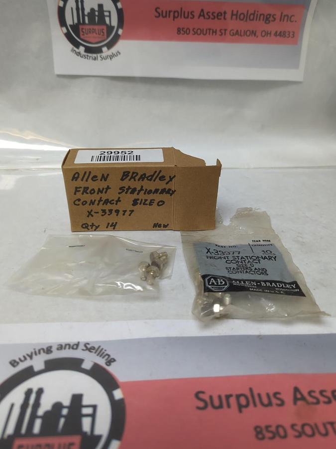 ALLEN-BRADLEY,X-33977,FRONT STATIONARY CONTACT LOT OF 14 NOS