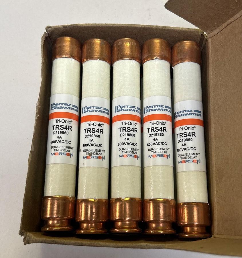 MERSEN,TRS4R,TRI-ONIC FUSE 4A 600V BOX OF 10 NOS