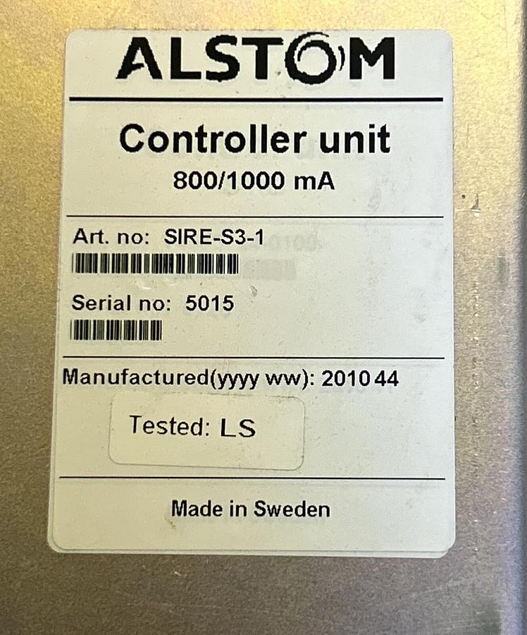Used ALSTOM,SIRE-S3-1,CONTROLLER UNIT