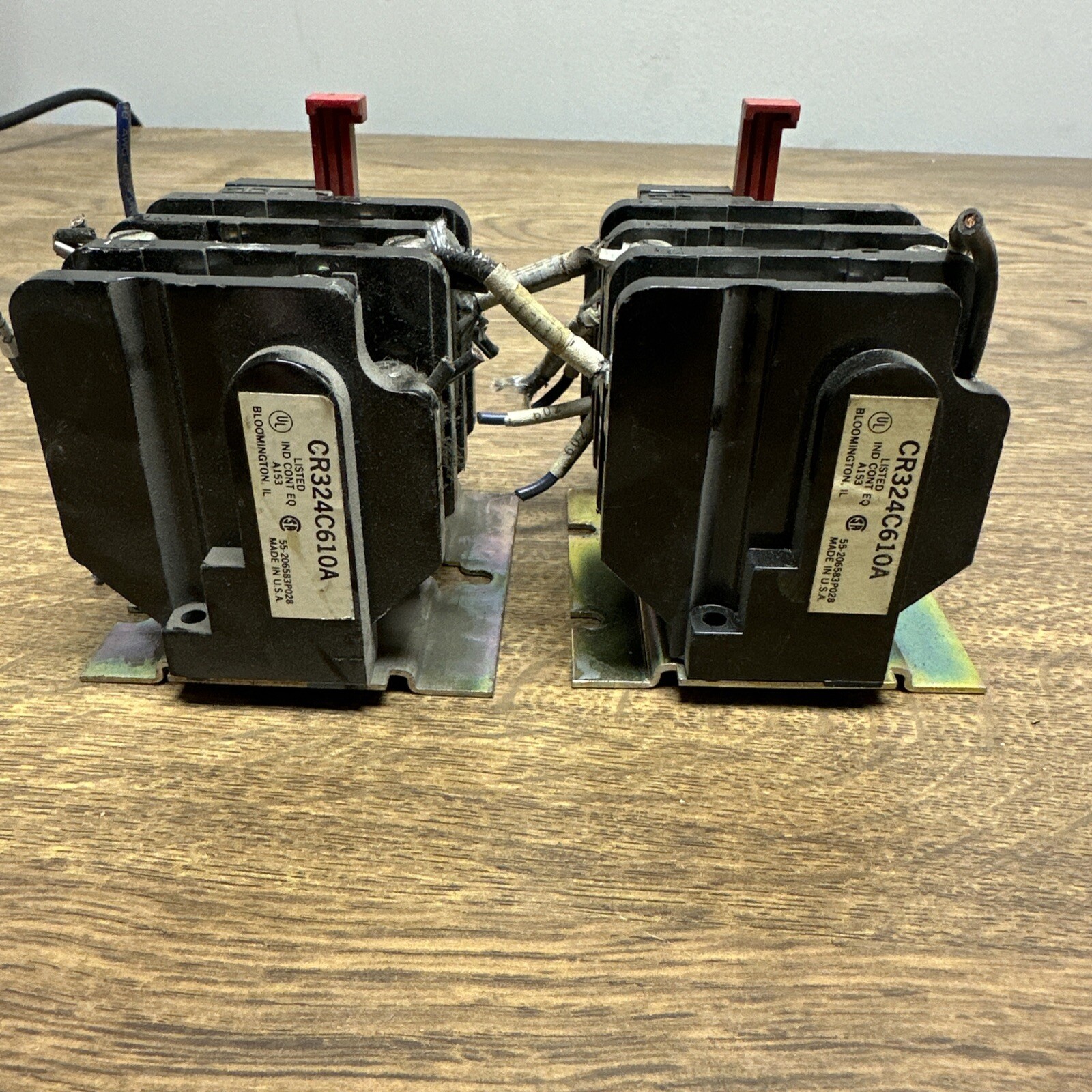 Used GE,CR324C610A,Overload Relay Manual Reset LOT of 2