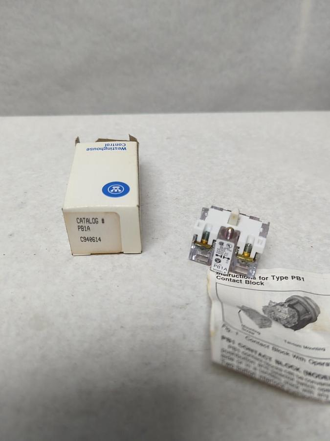 WESTINGHOUSE,PB1A/C940614,CONTACT BLOCK NOS