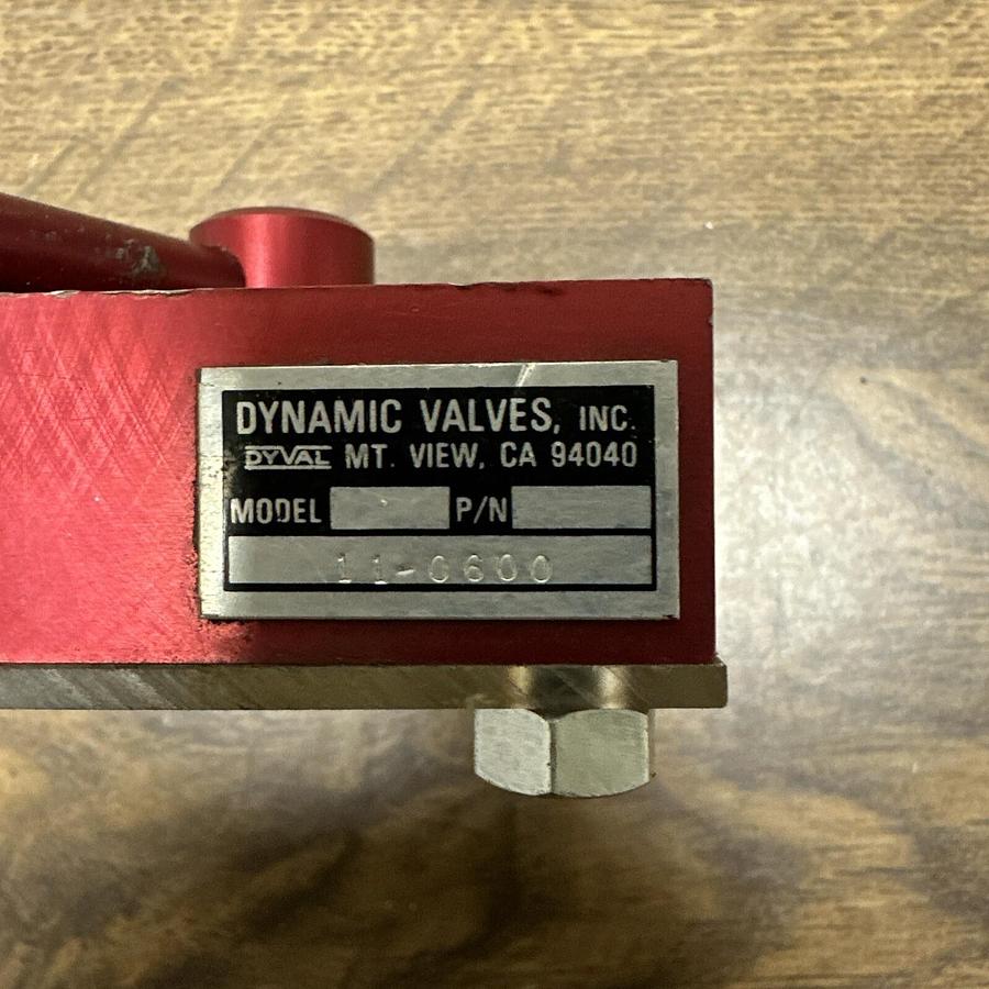 Used Dynamic Valves,11-0600,Dyval Flushing Valve