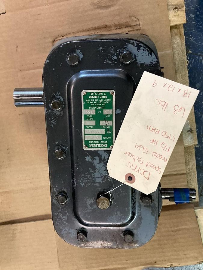 Used Dorris Gear Drives,Model 1229,Speed Reducer Ser B-1228016 28.9 Ratio 1.5HP