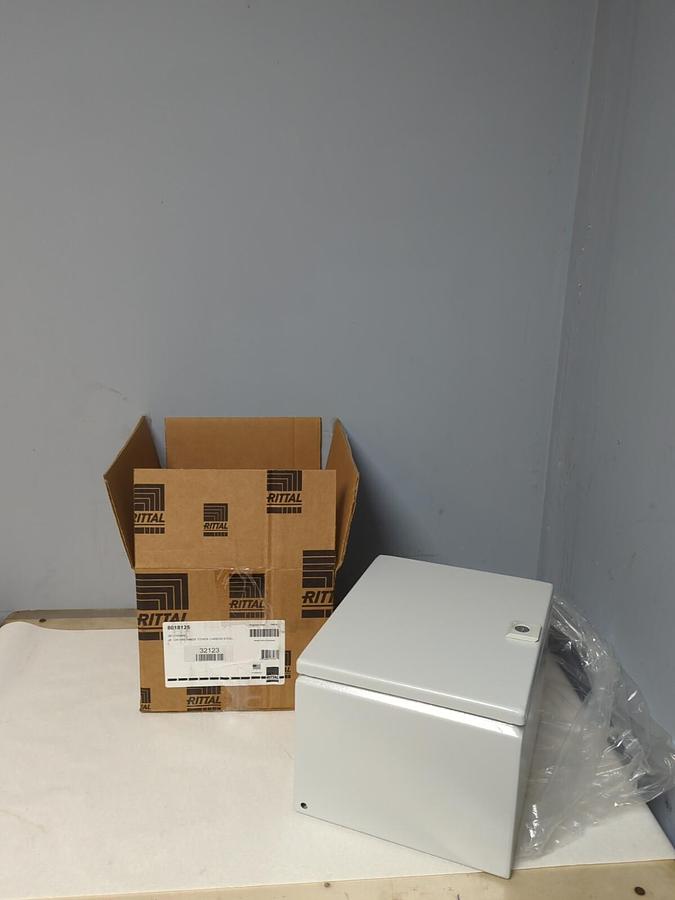 RITTAL,JB 8018125,12X10X8 INDUSTRIAL CONTROL PANEL ENCLOSURE CARBON STEEL NEW