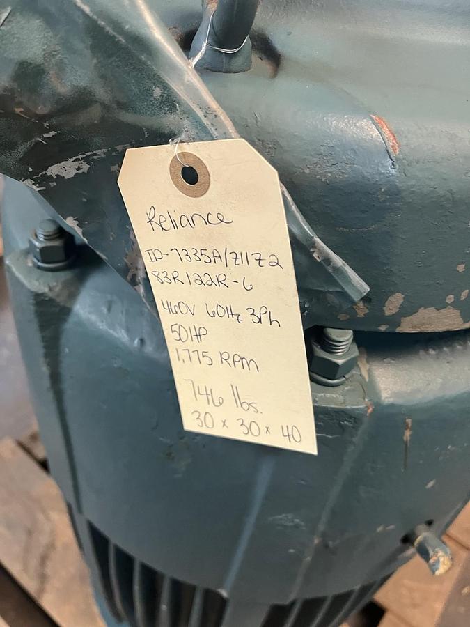 Used US MOTORS,7335A,VERTICAL HOLLOW SHAFT PUMP MOTOR 50HP 326TP 1775RPM 3PH TU