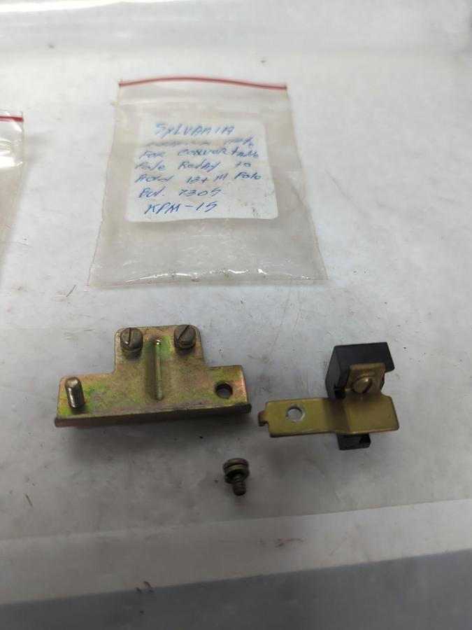 SYLVANIA,KPM-15,ADAPTER PLATE FOR CONVERTABLE POLE RELAYS LOT OF 2 NOS