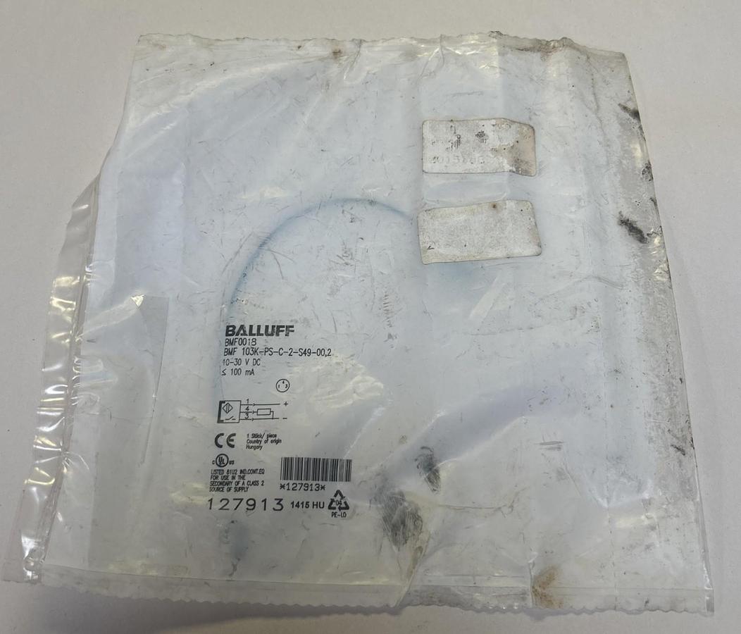 Used BALLUFF,BMF 103K-PS-C-2-S49-00.2,MAGNETIC FIELD SENSOR NEW