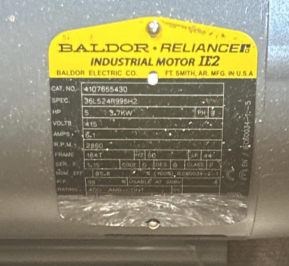 BALDOR,4107655430,MOTOR 5HP 415V 2860RPM 3PH 184T FRAME