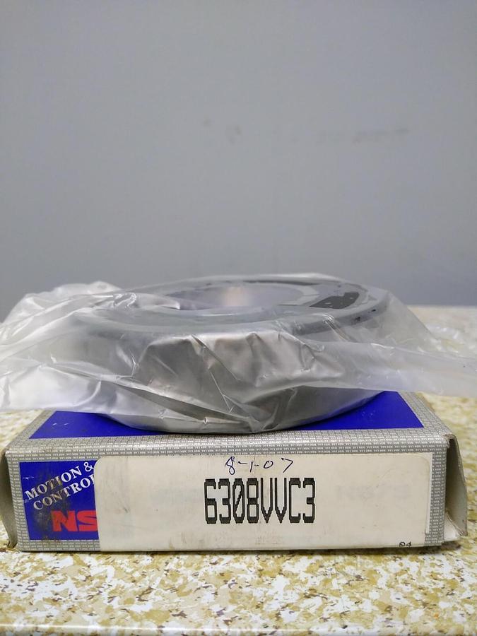Used NSK,6308VVC3,Deep Groove Ball Bearing NOS