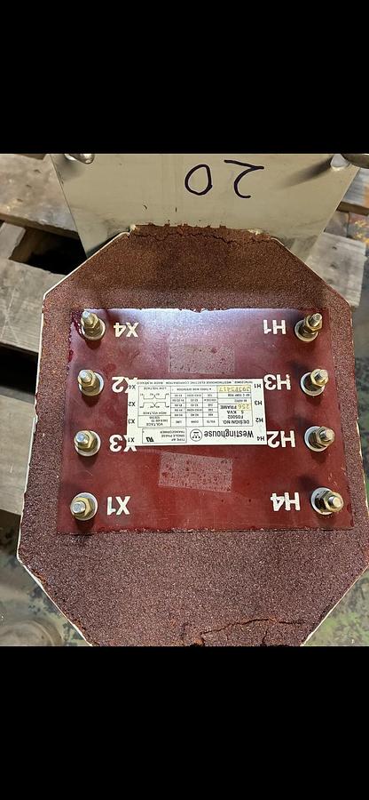 Used WESTINGHOUSE,TYPE AP,TRANSFORMER 256 Frame 5KVA HV 480/240V LV 240/120V 1PH