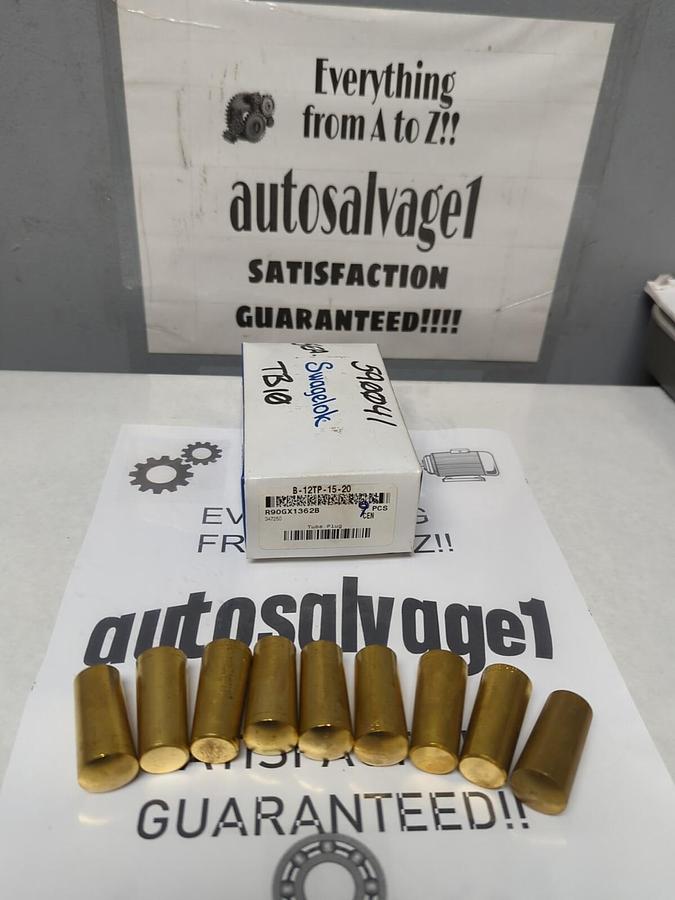 SWAGELOK,B-12TP-15-20,BRASS HEAT EXCHANGER TUBES BOX OF 9 NOS