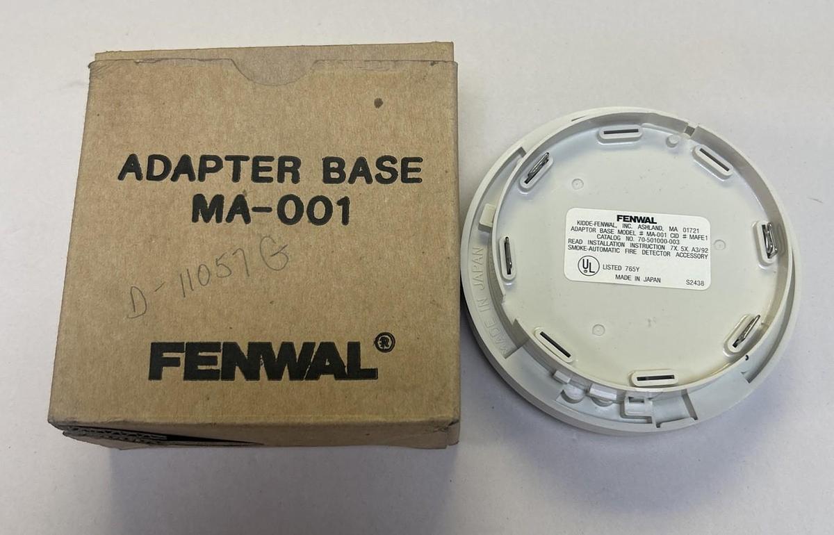 FENWAL,MA-001,FIRE ALARM ADAPTER BASE NOS