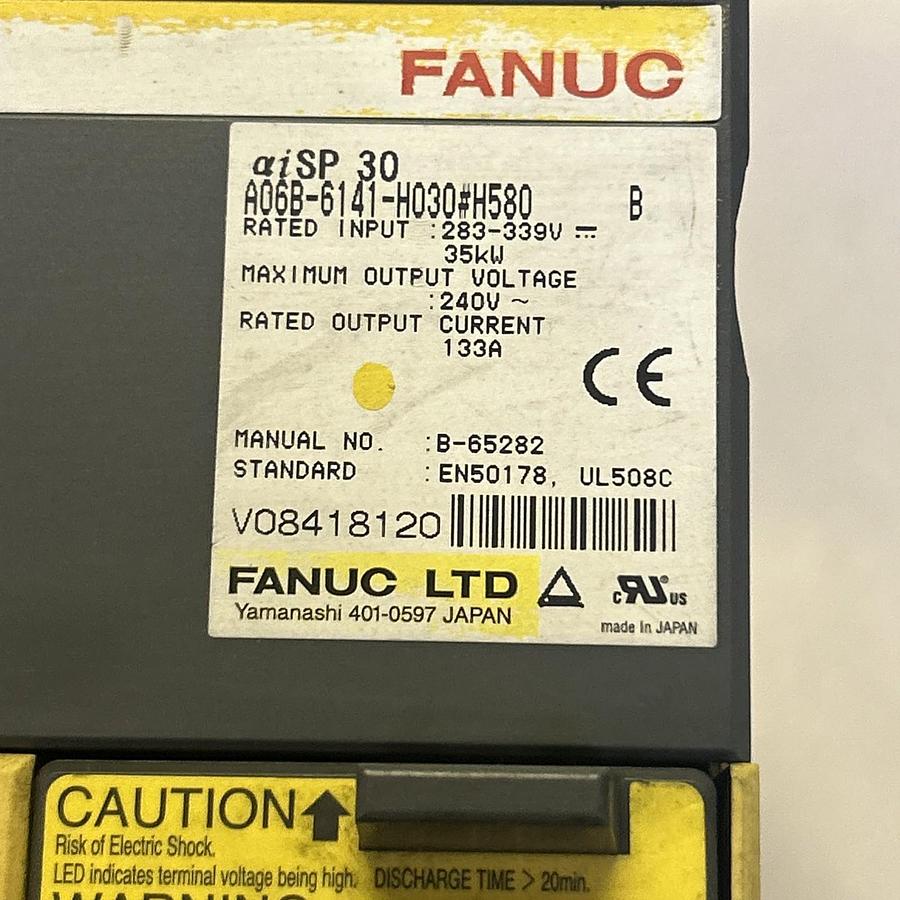 Used FANUC,A06B-6141-H030#H580,SPINDLE AMPLIFIER MODULE