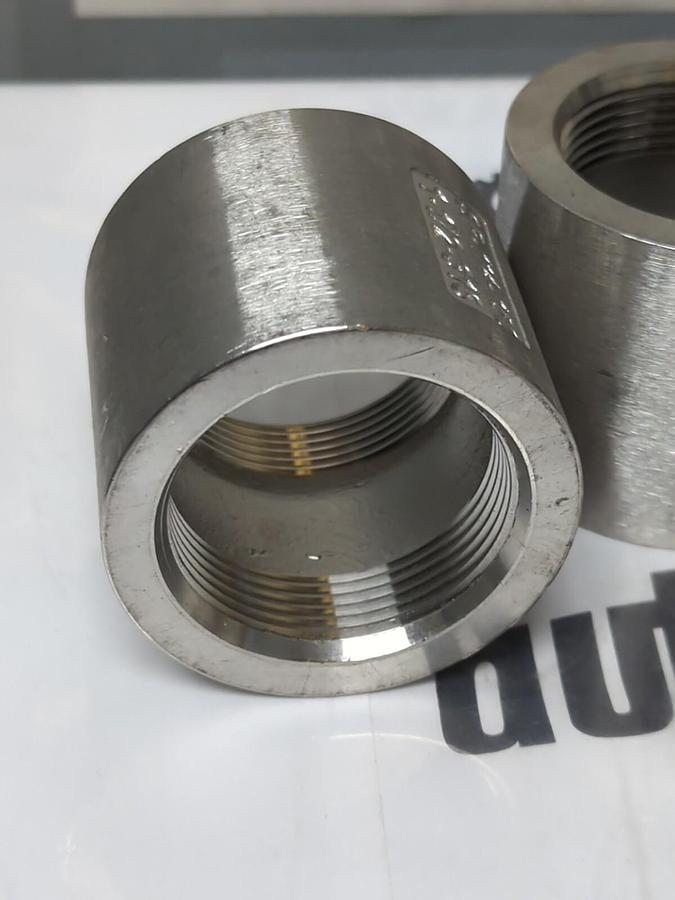 HAITIMA,SP-114-150 316,1-1/2 INCH STAINLESS STEEL COUPLING SOCKET LOT OF 4 NOS