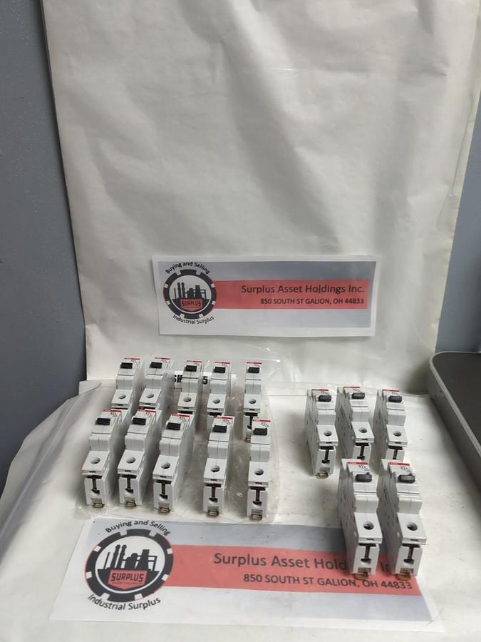 Used ABB,S271 K4A,CIRCUIT BREAKER LOT OF 15 PRE-OWNED