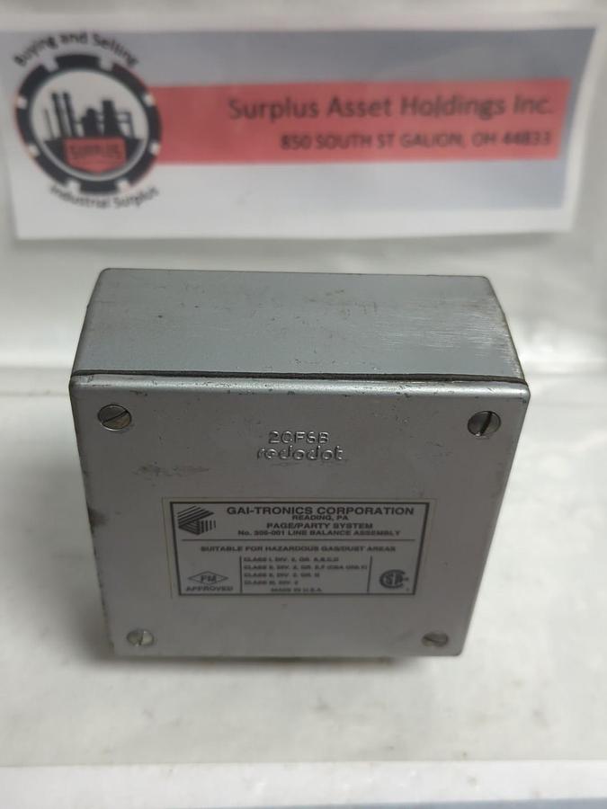 Used GAI-TRONICS,305-001,LINE BALANCE PAGE/PARTY SYSTEM PRE-OWNED