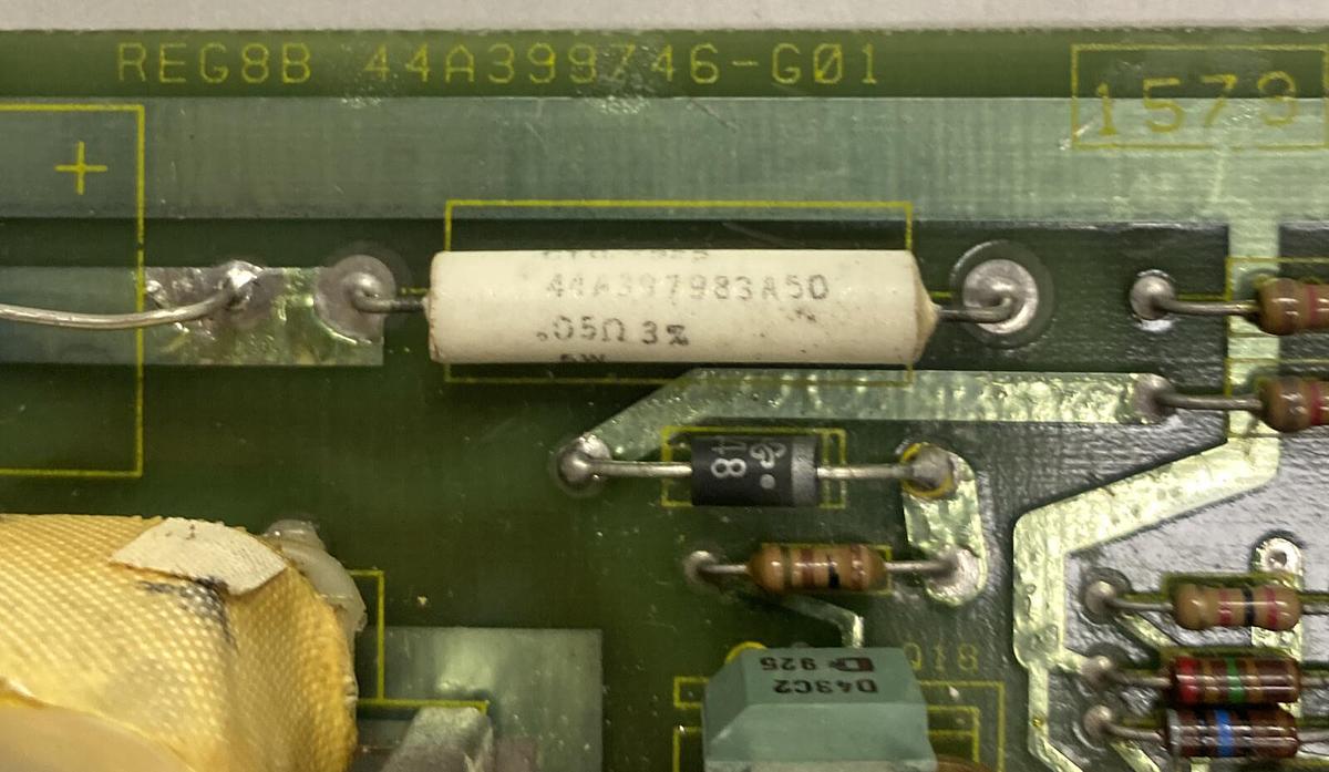 Used GENERAL ELECTRIC,44A399746-G01 REG8, POWER SUPPLY PC BOARD REFURBISHED