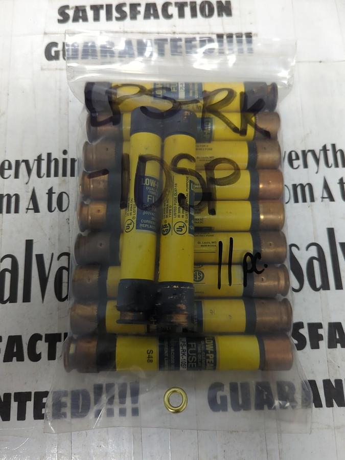 COOPER BUSSMANN,LPS-RK-10SP,LOW-PEAK 10 AMP FUSES LOT OF 11 NOS