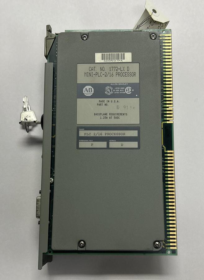 Used ALLEN BRADLEY,1772-LX,SER D MNI PLC 2/16 PROCESSOR