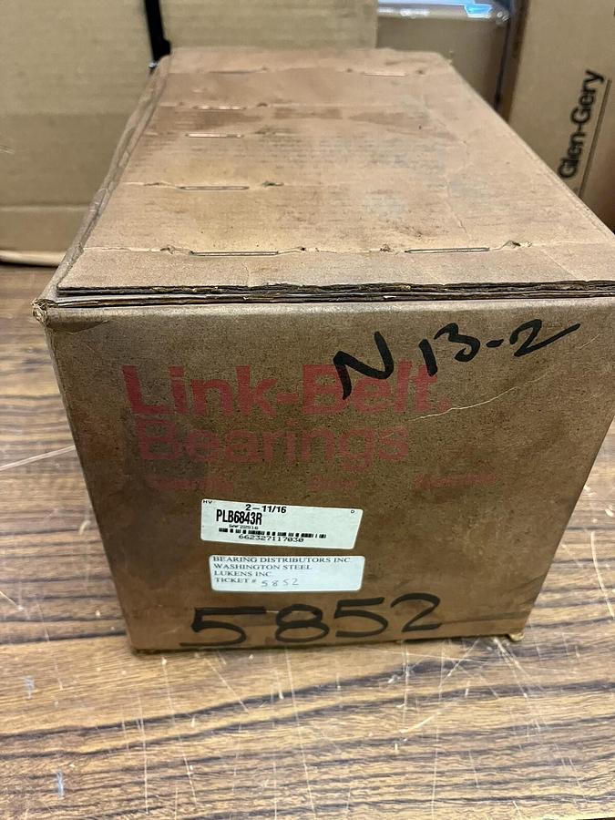 Used LINK BELT,PLB6843R,PILLOW BLOCK HOUSING 2-11/16" BORE
